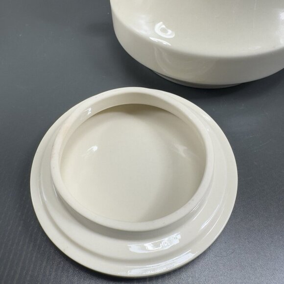 Lord Nelson Ware Tan Fine Porcelain Sugar And Creamer Set Kitchenware Vintage - Picture 7 of 16